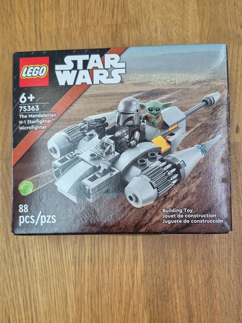 LEGO Star Wars Gray and Black Mandalorian N-1 Starfighter Microfighter